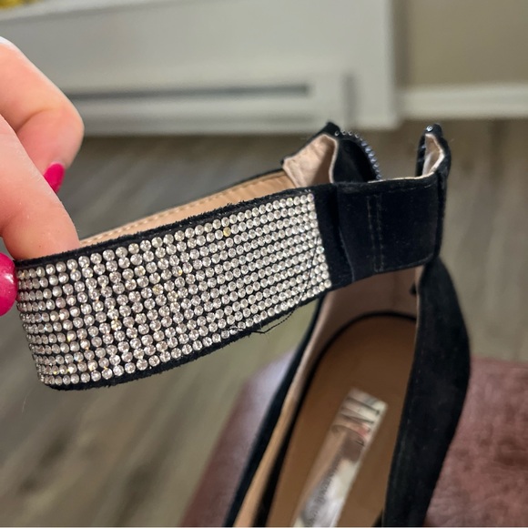 INC International Concepts Black Suede Heels - Picture 6 of 6